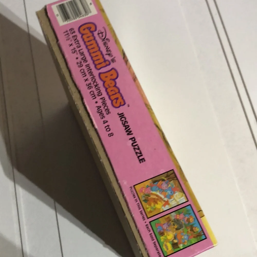 Disney Gummi Bears Cartoon Puzzle 1986 Gummi Bears Puzzle Vintage Disney